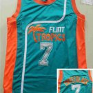 Semi Pro Flint Tropics #7 Coffee Black Throwback Jerseys Green Retro Movie