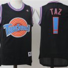 Space Jam Jersey Tune Squad Black TAZ Movie Basketball Jersey Shirt New