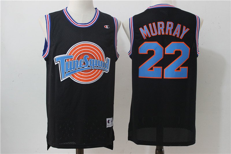 Bill Murray #22 Tune Squad Space Jam Movie Basketball Jersey Black