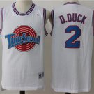 Daffy D.Duck Tune Squad #2 Space Jam Basketball Jersey White