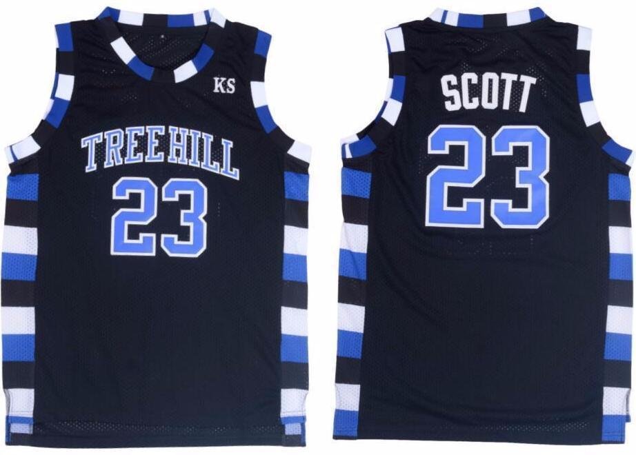 Nathan Scott #23 Black One Tree Hill Ravens Basketball Jersey