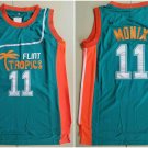 Ed Monix #11 Flint Tropics Semi Pro Movie Basketball Jersey Green