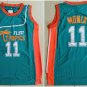 Ed Monix #11 Flint Tropics Semi Pro Movie Basketball Jersey Green