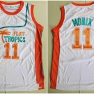 Ed Monix #11 Flint Tropics Semi Pro Movie Basketball Jersey White