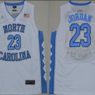 Men's North Carolina #23 Michael Jordan College Basketball Jersey White