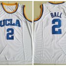 Men's UCLA Bruins #2 Lonzo Ball College Basketball Jersey White