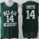 Men's BEL AIR Academy #14 Will Smith College Basketball jersey Green
