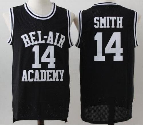 Men's BEL AIR Academy #14 Will Smith College Basketball jersey Black