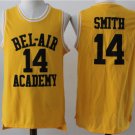 Men's BEL AIR Academy #14 Will Smith College Basketball jersey Yellow