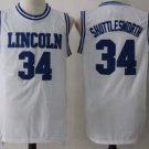 Jesus Shuttlesworth #34 Lincoln Jersey Throwback He Got Game Movie White