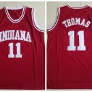 Men's Indiana Hoosiers #11 Isiah Thomas Throwback Basketball Jersey Red