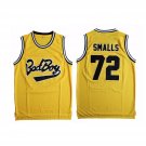 Bad Boy Basketball Jersey USA Notorious B.I.G. Biggie Smalls 72 Stitched Yellow