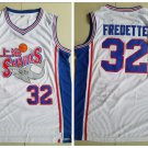 Jimmer Fredette #32 Shanghai Sharks CBA Basketball Jersey All Stitched White