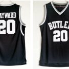 Men's Butler #20 Gordon Hayward College Basketball Jersey Stitched Black