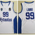 Men's Lavar Ball #99 Vytautas Lithuania White Basketball Jersey Stitched