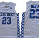 Men's Kentucky Wildcats #23 Anthony Davis College Basketball Jersey White