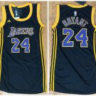 Women's Los Angeles Lakers #24 Kobe Bryant Black Dress Basketball Jersey