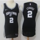 Women's San Antonio Spurs #2 Kawhi Leonard Black Dress Basketball Jersey
