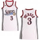 Women's Philadelphia 76ers #3 Allen Iverson Dress Basketball Jersey White