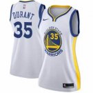 Women's Golden State Warriors #35 Kevin Durant White Dress Basketball Jersey
