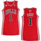 Women's Chicago Bulls #1 Derrick Rose Dress Basketball Jersey Red