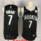 Youth Brooklyn Nets #7 Kevin Durant Stitched Swingman Basketball Jersey Black