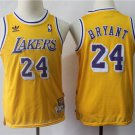 Youth Los Angeles Lakers #24 Kobe Bryant Yellow Throwback Basketball Jersey