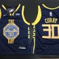 Youth Golden State Warriors #30 Stephen Curry City Edition Jersey Navy Stitched