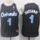 Youth Orlando Magic #1 Penny Hardaway Black Basketball Throwback Jersey
