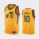 Men's Utah Jazz #10 Mike Conley Gold Statement Basketball Jersey Stitched