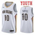 Youth New Orleans Pelicans #10 Jaxson Hayes White Swingman Basketball Jersey