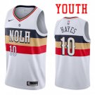 Youth New Orleans Pelicans #10 Jaxson Hayes White Earn Basketball Jersey Stitched