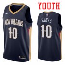 Youth New Orleans Pelicans #10 Jaxson Hayes Navy Swingman Basketball Jersey