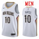 Men's New Orleans Pelicans #10 Jaxson Hayes White Swingman Basketball Jersey