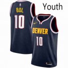 Youth Denver Nuggets #10 Bol Bol Navy Icon Basketball Jersey Stitched