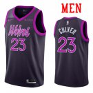 Men's Minnesota Timberwolves #23 Jarrett Culver Purple City Jersey Stitched