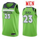 Men's Minnesota Timberwolves #23 Jarrett Culver Green Statement Jersey Stitched