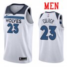Men's Minnesota Timberwolves #23 Jarrett Culver White Association Jersey Stitched