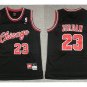 Men's Chicago Bulls #23 Michael Jordan Jersey Throwback Black Basketball