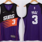 Men's Phoenix Suns #3 Chris Paul Jersey Purple 1990s' Throwback Swingman Basketball