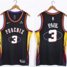 Men's Phoenix Suns #3 Chris Paul Jersey 2021 Black Mixtape Edition Swingman Basketball