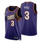 Men's Phoenix Suns #3 Chris Paul Jersey 2022 Purple Icon Edition Swingman Basketball