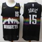 Men's Denver Nuggets #15 Nikola Jokic Jersey 2020 Black City Edition Swingman Basketball