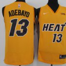 Men's Miami Heat #13 Bam Adebayo Jersey 2021 Yellow Earned Edition Swingman Basketball
