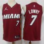 Men's Miami Heat #7 Kyle Lowry Jersey 75th Anniversary Diamond 2022 Red Statement Edition