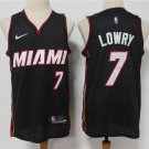 Men's Miami Heat #7 Kyle Lowry Jersey 75th Anniversary Diamond 2022 Black Icon Edition