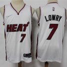 Men's Miami Heat #7 Kyle Lowry Jersey 75th Anniversary Diamond 2022 White Association Edition