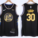 Men's  Golden State Warriors #30 Stephen Curry Jersey 75th Diamond 2022 Black City Edition