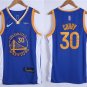 Men's  Golden State Warriors #30 Stephen Curry Jersey 75th Diamond 2022 Blue Swingman Basketball