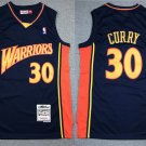 Men's  Golden State Warriors #30 Stephen Curry Jersey Throwback Navy Classics Basketball